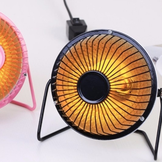 Quạt Sưởi mini Heater Fan 360 độ 4 inch, Máy Sưởi Hồng Ngoại Để Bàn Siêu Ấm Áp