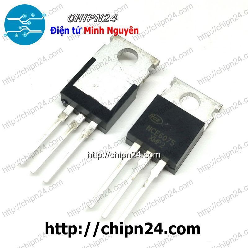 [1 CON] Mosfet NCE6075 TO-220 75A 60V Kênh N (SMD Dán) (NCE6075 6075)