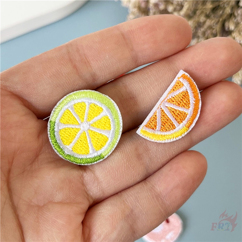 ♥ Miếng Dán Tự Dính Họa Tiết Trái Cây Dễ Thương Dùng Trang Trí ♥ 1 Miếng Dán Ủi Lên Quần Áo Hình Quả Cam / Dưa Hấu / Dừa / Xoài