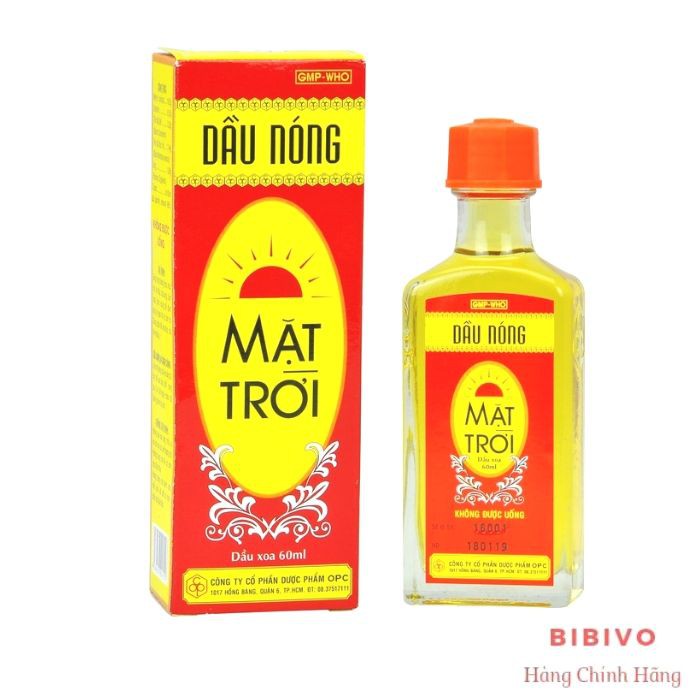 Dầu nóng Mặt Trời - OPC - 20ml - 60ml