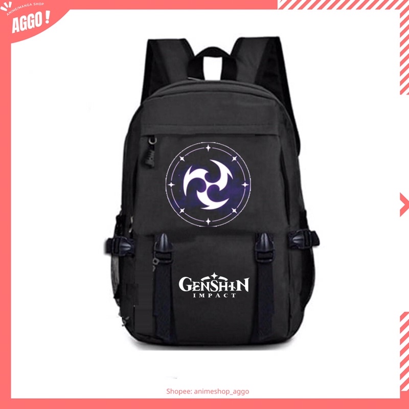 Balo Đi Học In Hình Game GENSHIN IMPACT Mẫu Mới Nam Nữ Unisex Chất Đẹp