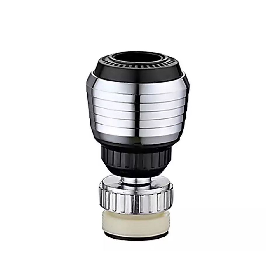 Đầu vòi nối vòi rửa chén bát xoay 360 độ chất liệu nhựa ABS 2 chế độ nước loại ngắn nhỏ + đầu chuyển - QM.PK009