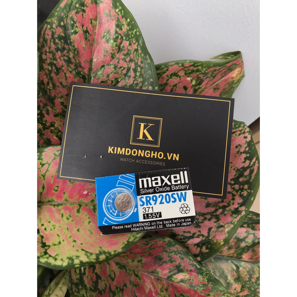 Viên pin đồng hồ Maxell 920 chuyên thay pin đồng hồ đeo tay, điều khiển các loại - SR920SW - 371 vỉ 1 viên