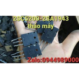 Sò 2SC5200 - 2SA1943 Tháo máy chân dài  1cm-1.5cm