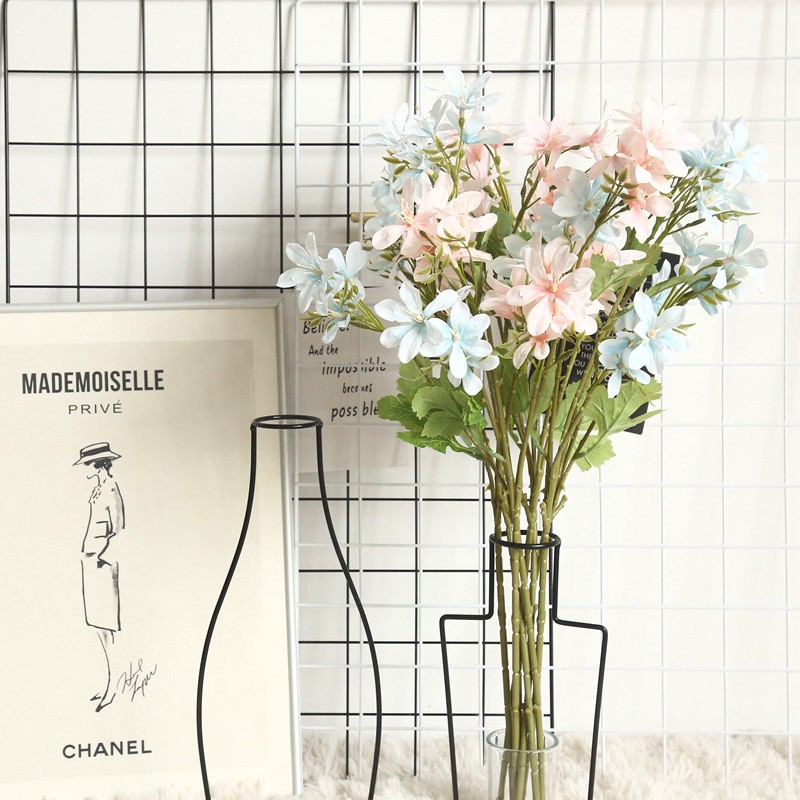 Hoa lan nhân tạo 56.5cm bằng lụa xinh xắn cho tiệc cưới/trang trí nội thất common freesia flowers