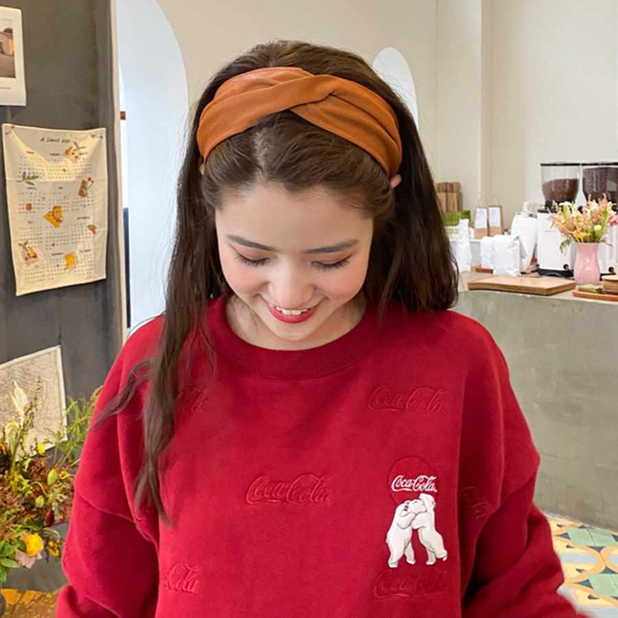 Cài tóc vải quấn chéo thời trang Hàn