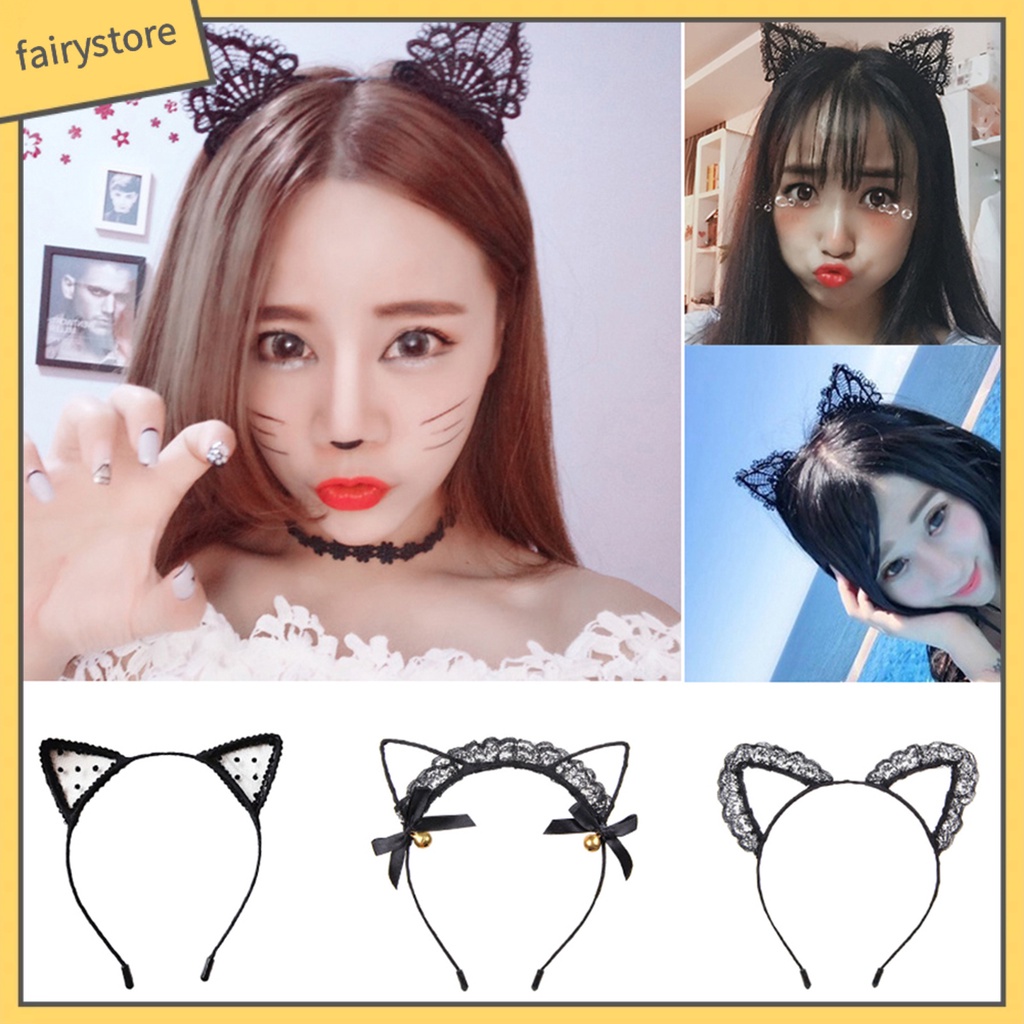 Cài tóc tai mèo dễ thương cho nữ