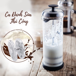 Ca đánh sữa tạo bọt sữa thủy tinh cao cấp