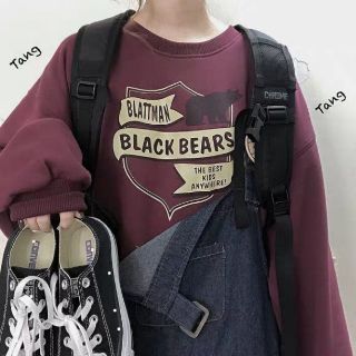 Áo sweater black bear