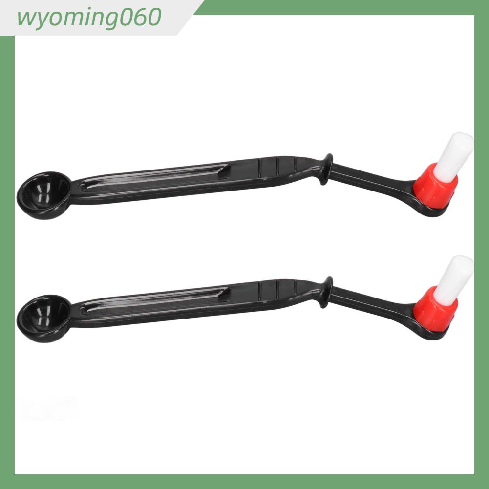 Wyoming060 2 cái Máy pha cà phê Bàn chải làm sạch Nylon cứng Công cụ cho xay Sữa đóng băng