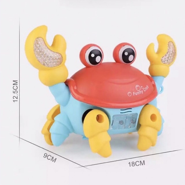 Đồ chơi con cua/ con trâu/ con rùa chạy pin có nhạc và đèn phát sáng cho bé - TiNa’s House
