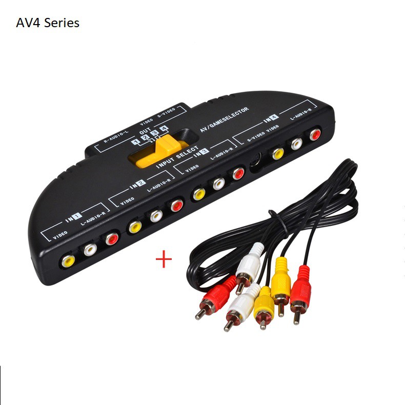 Bộ chuyển đổi Audio Videos 4 in 1 out AV4S video switcher