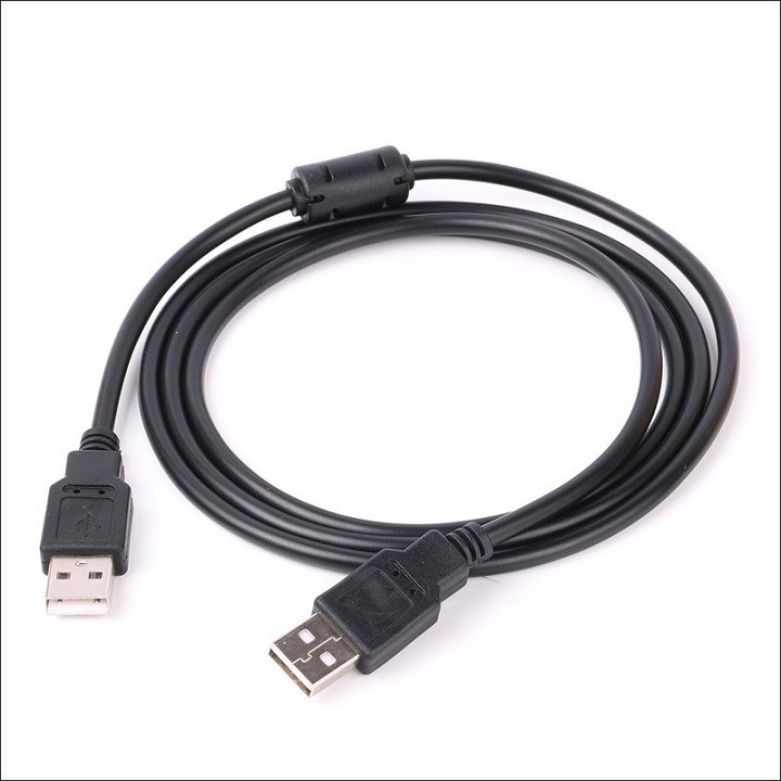 Cáp USB hai đầu đực dài 1.5m Đen - USB hai đầu 1.5m