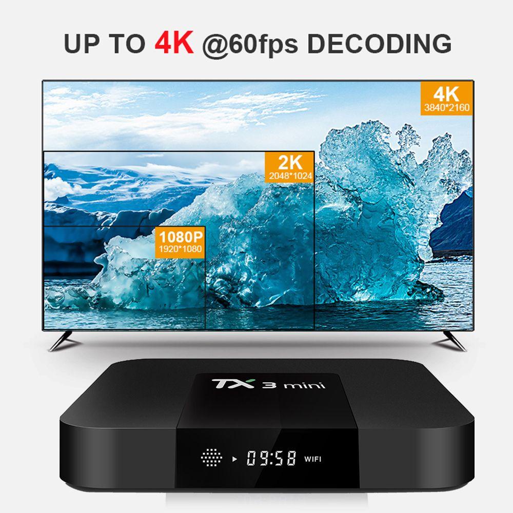 Tv Box TX3mini Thông Minh 4K 3D Media Player 2.4G WIFI RK3228A