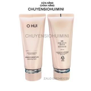 [Big size 200ml] Sữa rửa mặt Ohui hồng dưỡng ẩm chống lão hóa - OHUI Miracle Moisture Cleansing Foam 200ml