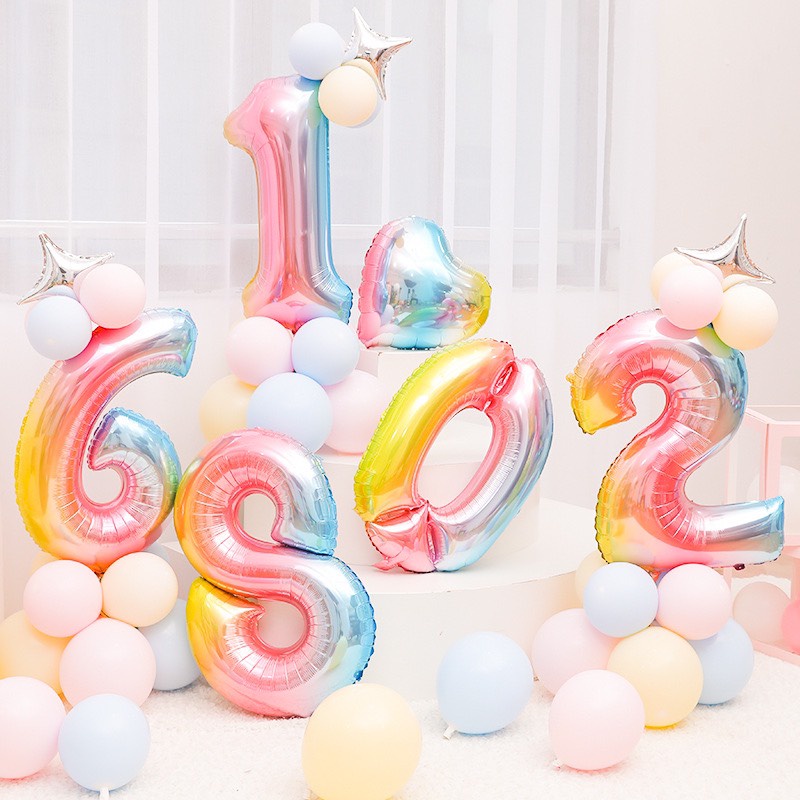 Bóng số trang trí kích thước 70cm-trang trí sinh nhật-chụp ảnh kỷ niệm sinh nhât