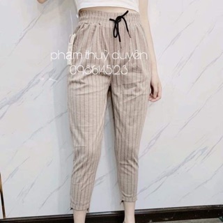 Quần đũi kẻ sọc nữ