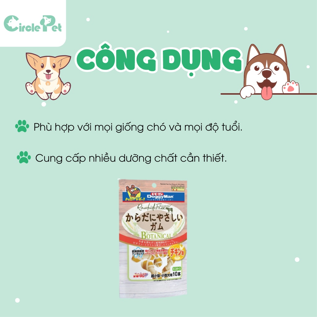Xương Nơ Cho Chó Doggyman Nhiều Hương Vị Cao Cấp An Toàn Cho Thú Cưng - Circle Pet