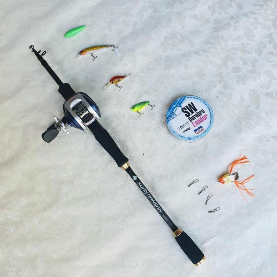 Bộ Cần Câu Lure Rút Máy Ngang  Gía Rẻ  Bộ Lure Máy Ngang