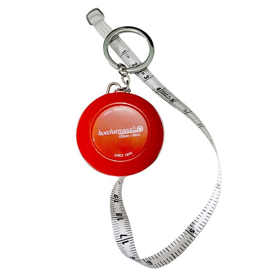 Thước dây móc chìa khóa HoechstMass của Đức 150cm ( Tùy chọn MẦU ) dây mềm nút bấm tự thu dây tiện lợi - HS Shop Đà Nẵng