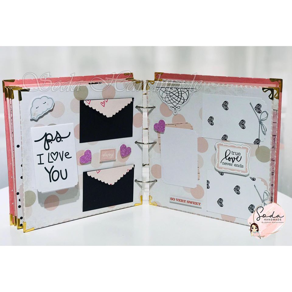 [Album ảnh Handmade] Love Scrapbook - Album Tình yêu