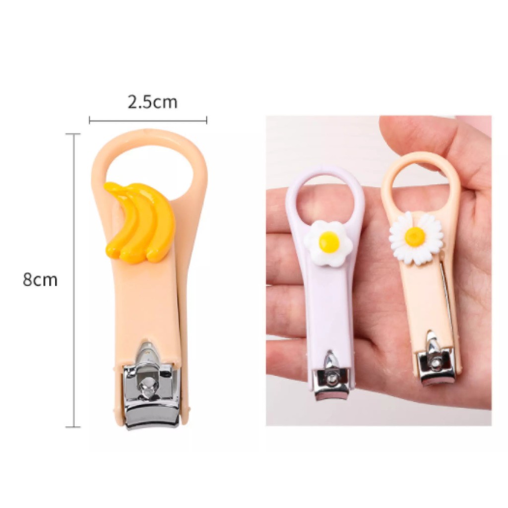 Bấm móng tay cu te, kiềm bấm móng tay 2 in 1 (vừa làm móc chìa khóa vừa làm dụng cụ bấm móng tay)