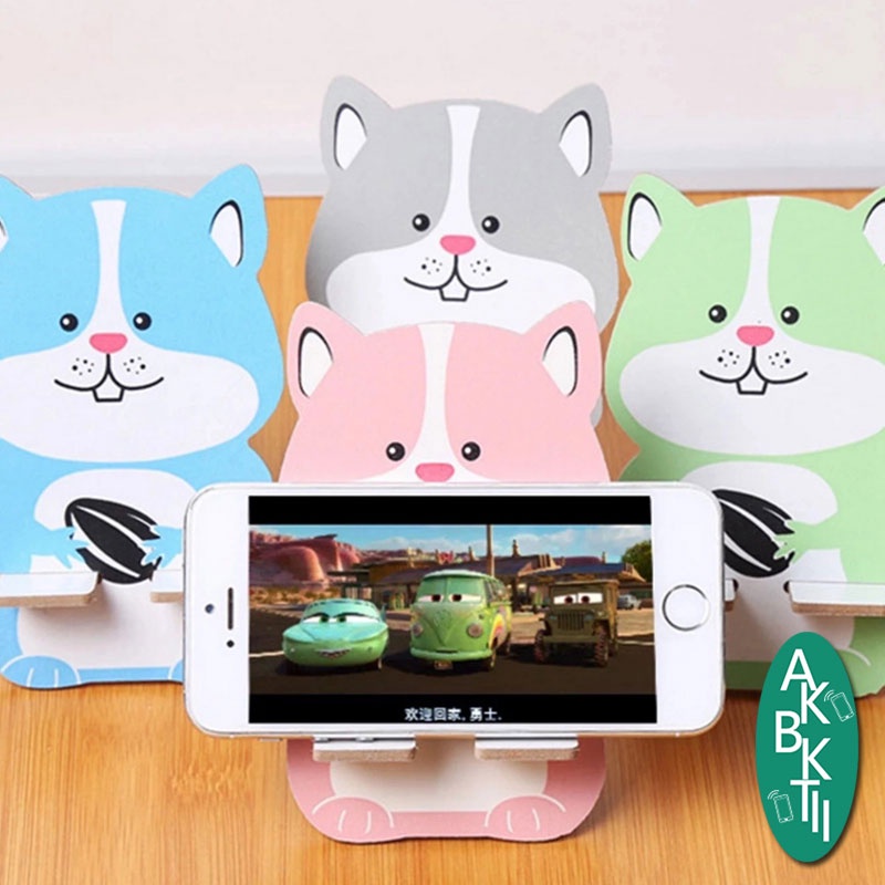 Ốp lưng iphone Giá đỡ điện thoại thiết kế họa tiết hoạt hình xinh xắn