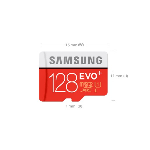 Thẻ Nhớ Micro SD Samsung Evo Plus 128GB Class 10 - 80MB/s (Kèm Adapter)