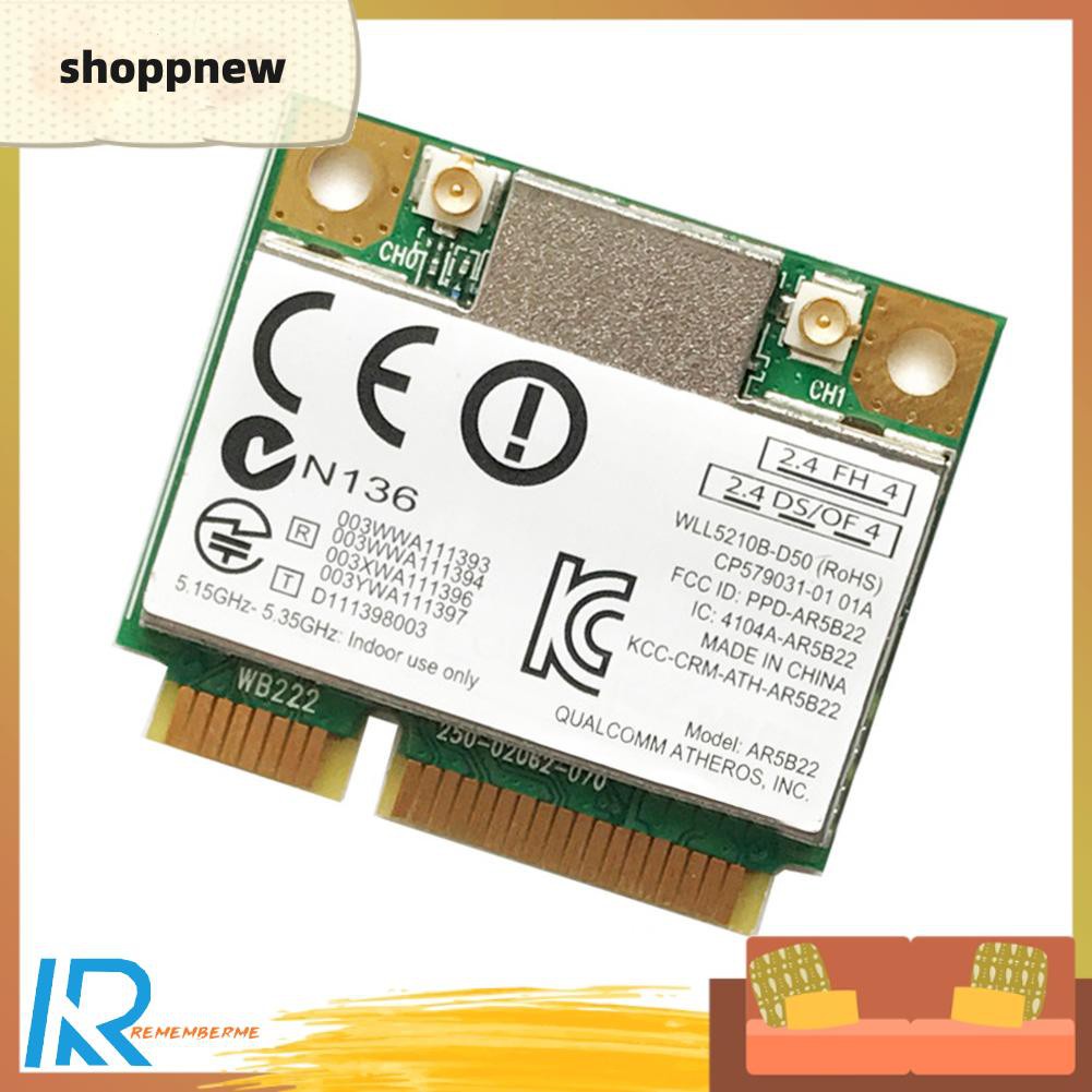 Card Mạng Không Dây Mini Pci-E 300mbps 2.4g / 5g Bluetooth 4.0 Thẻ | BigBuy360 - bigbuy360.vn