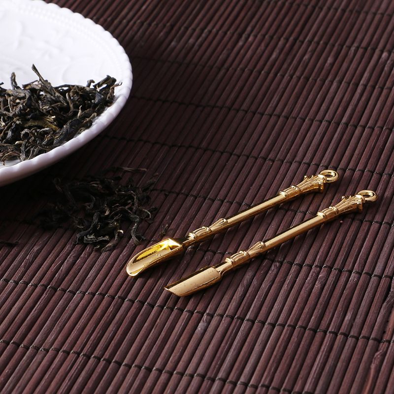 Muỗng Kim Loại Mạ Vàng Dùng Để Pha Trà