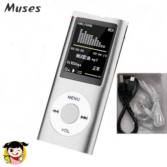 Muse07 Music Player Radio HIFI Mp3 Player Digital LCD Screen Voice Recording FM Player