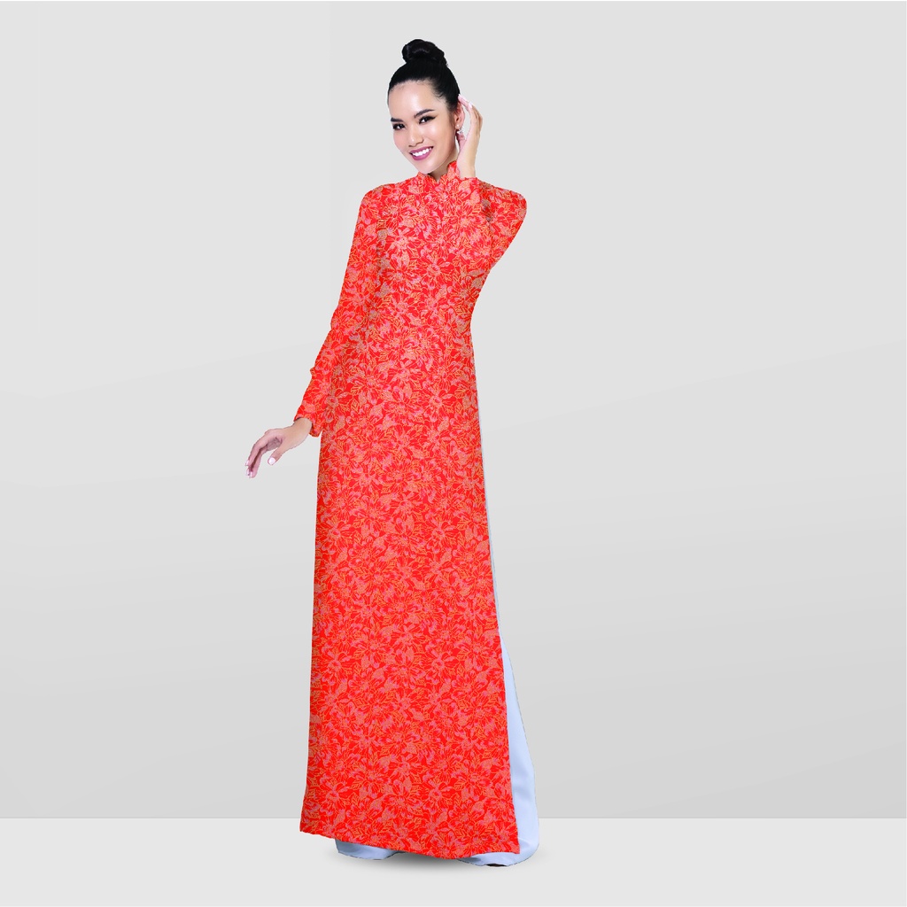 DWCN001041 Vải Áo Dài Thái Tuấn Dệt Họa Tiết Hoa Lá
