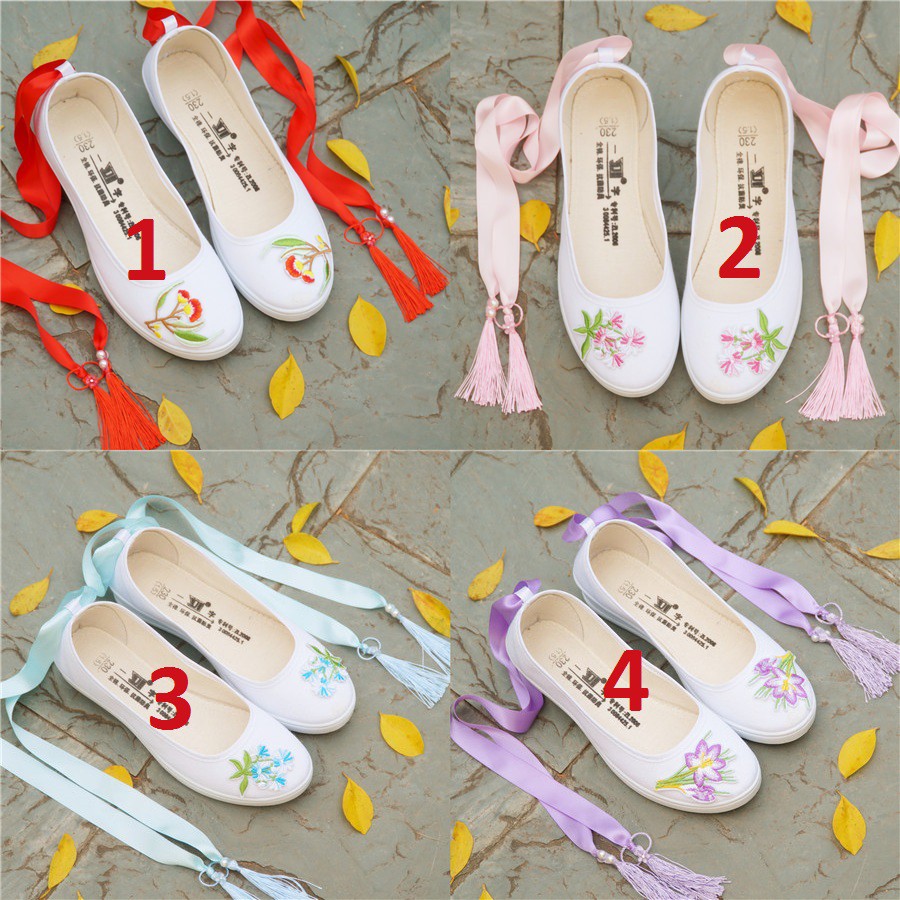 [Order] Giày nữ phong cách cổ trang buộc dây cổ chân cực đẹp ( có ảnh thật cuối) | BigBuy360 - bigbuy360.vn