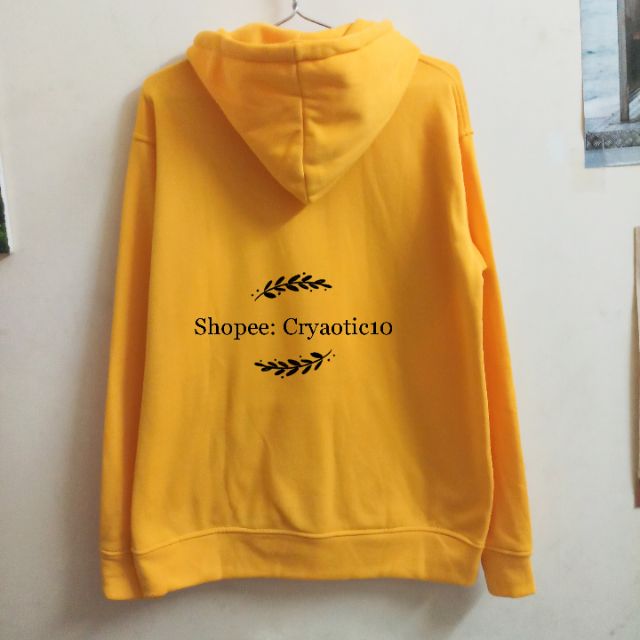 [ĐỦ SIZE - Kèm hình thật] Hoodie trơn nỉ dày vàng yellow basic hoodie unisex