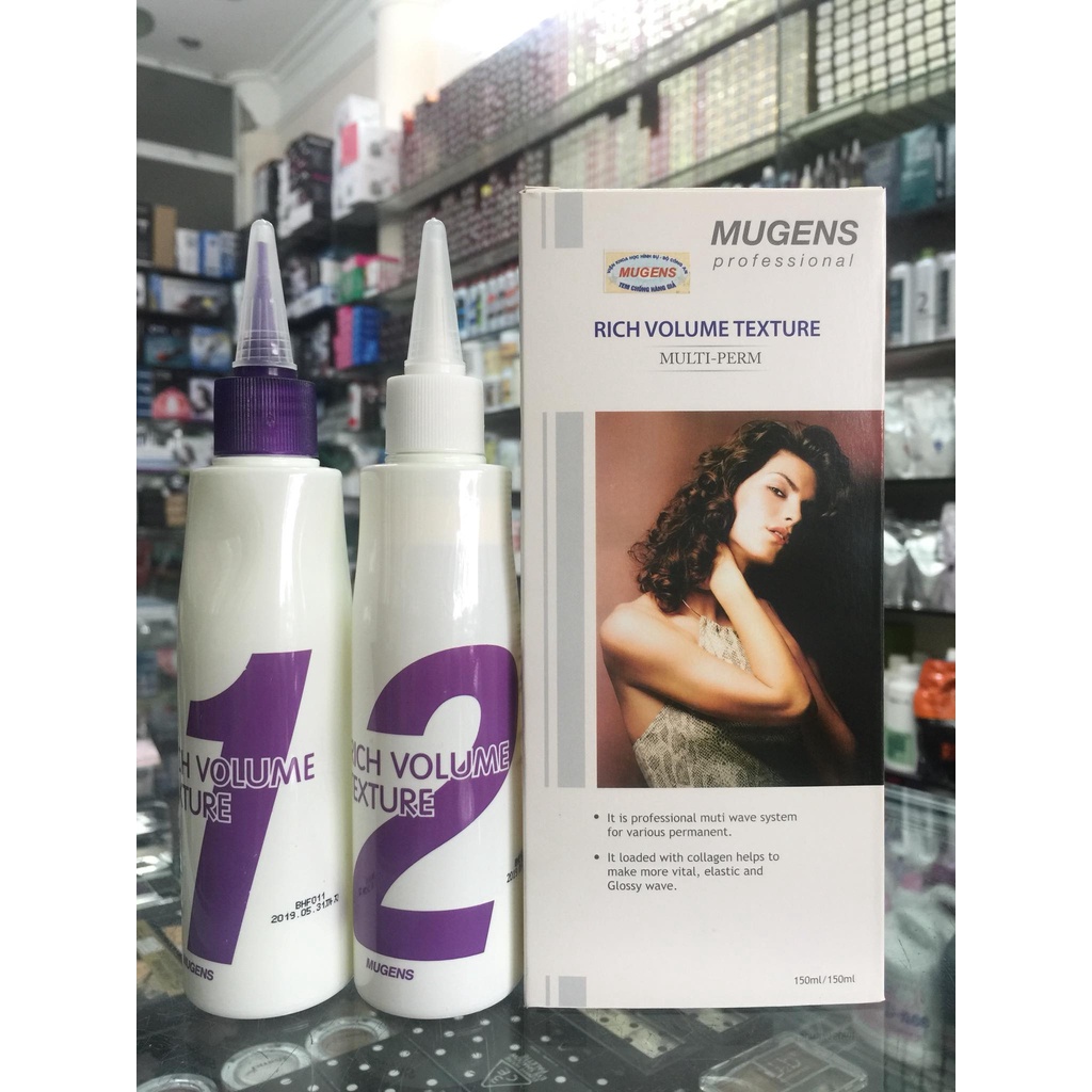 Thuốc uốn đa năng Welcos Mugens Rich Volume Multi Texture Perm 150mlx2