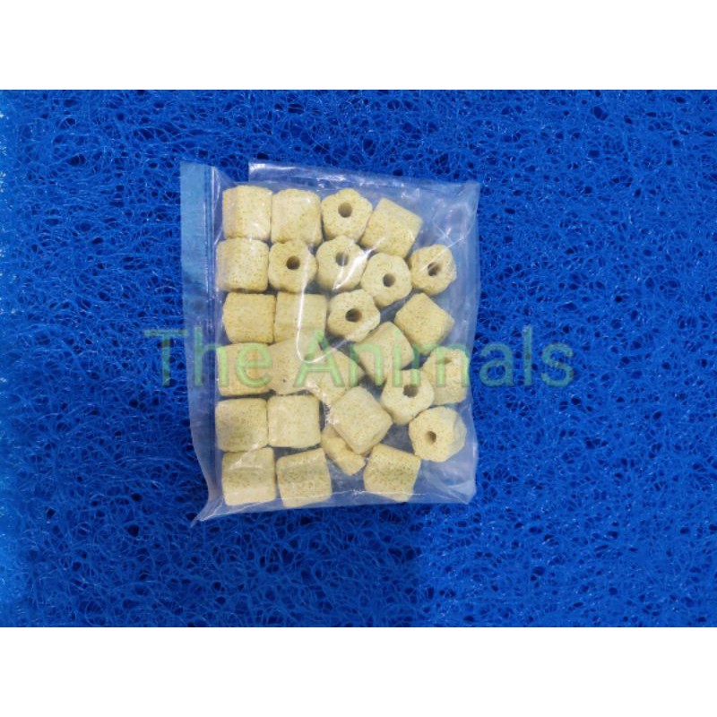 Sứ hoa vàng lọc nước (100gr) - Lọc tràn- Vật liệu lọc