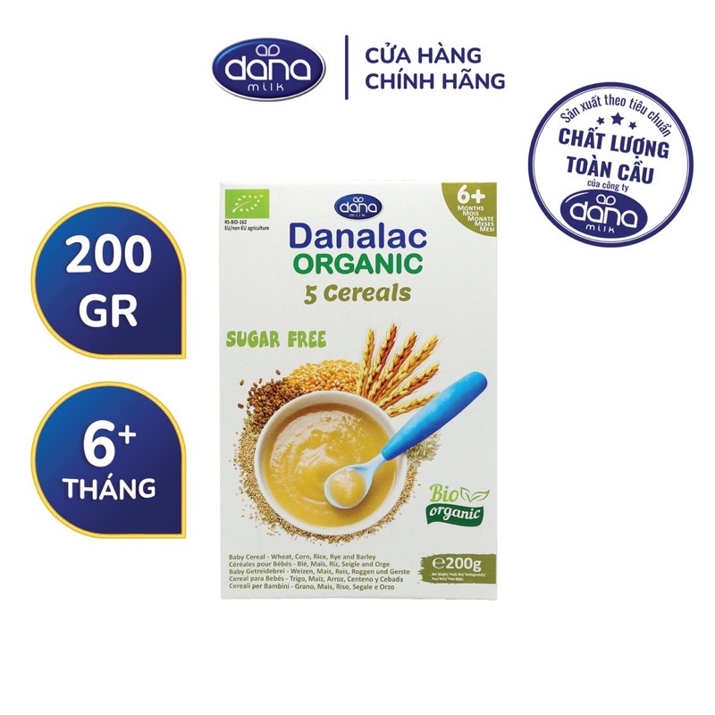 Bột ăn dặm Danalac hữu cơ Thụy Sĩ - Hộp 250g