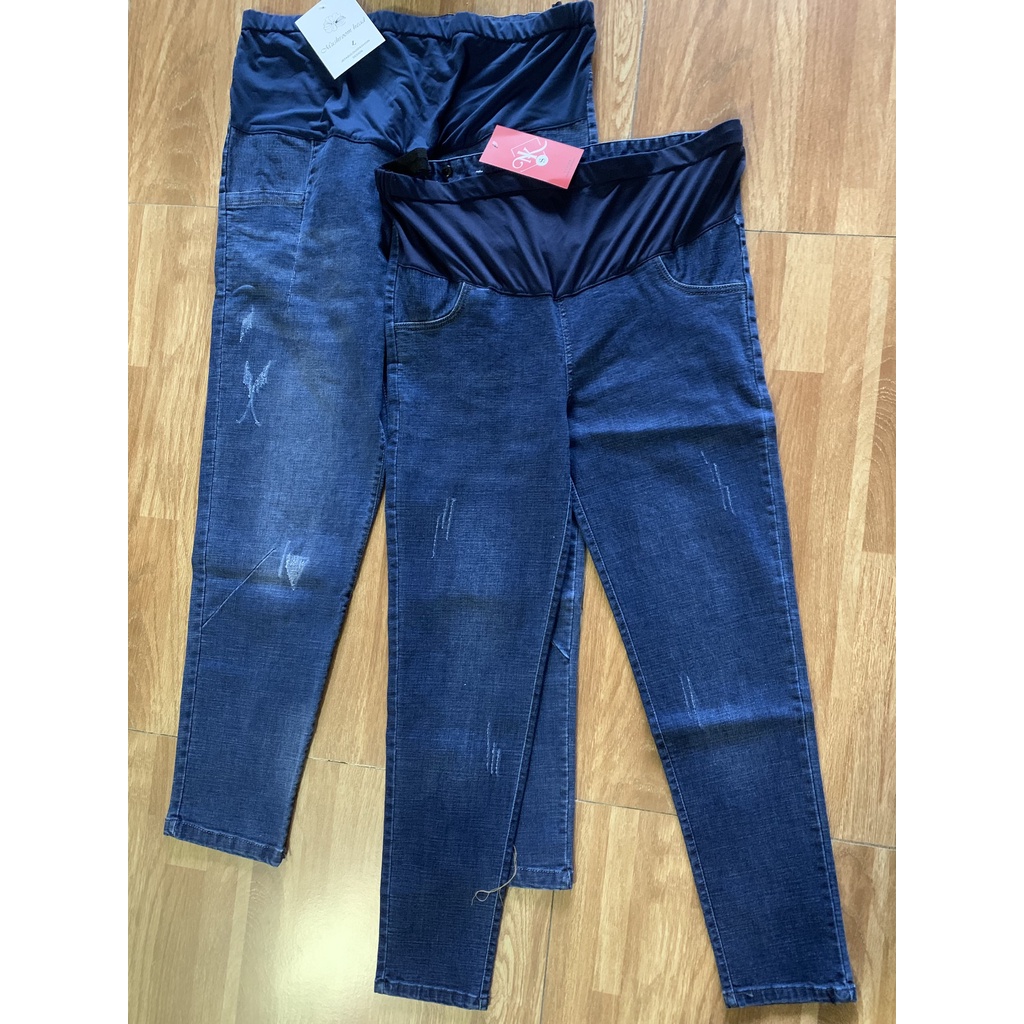 Quần Bầu Công Sở Cạp Chéo. Quần Jean Bầu Thời Trang Loại 1 Mềm, Co Giãn Size Từ 38 Đến Dưới 72kg HN0135 Mama Store99