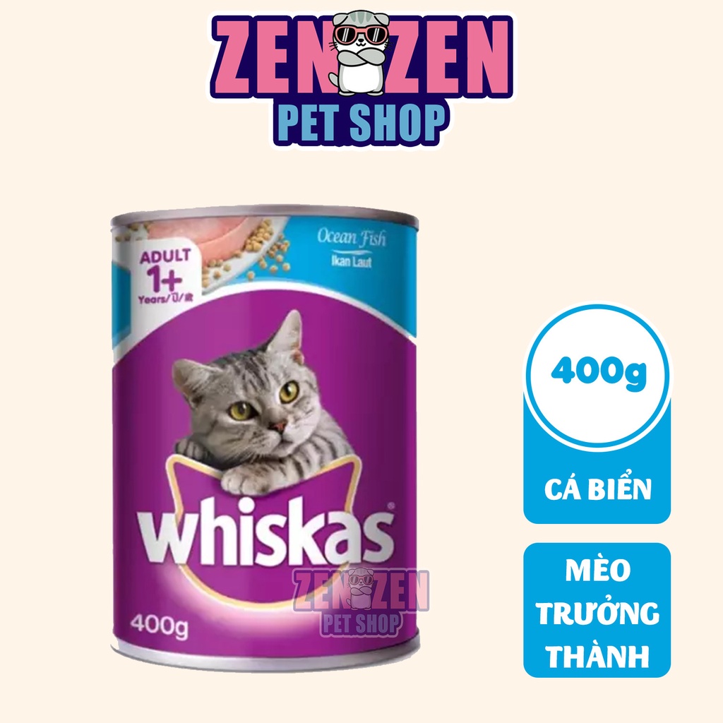 Pate lon Whiskas cho mèo trưởng thành - 400gram