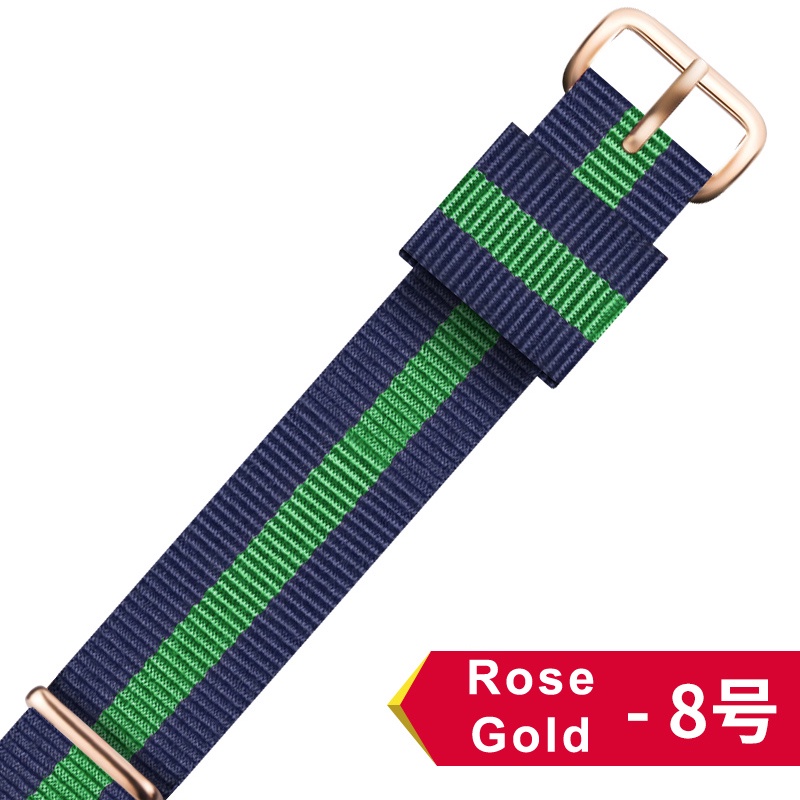 Daniel wellington Dây Đeo Đồng Hồ Bằng Nylon Màu Vàng Hồng 18mm 20mm Cho Nam & Nữ
