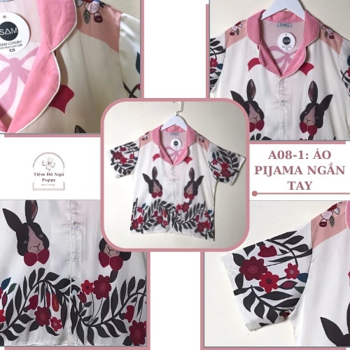 Bộ mặc nhà nữ cao cấp, Đồ bộ nữ quần dài lụa LATIN đẹp Đồ ngủ pijama nữ hàn quốc POPPY-A11