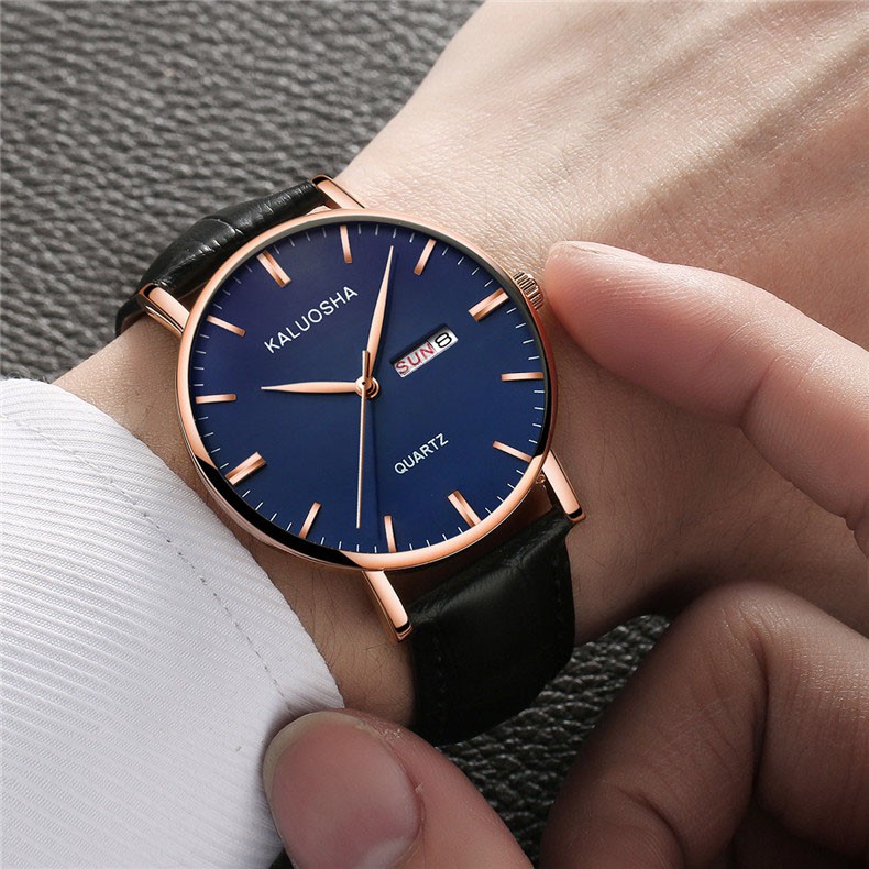 Đồng Hồ Nam 2 Lịch KALUOSHA JAPAN K6688 Đẳng Cấp DOanh Nhân Dây Da Cao Cấp_Full Box | BigBuy360 - bigbuy360.vn