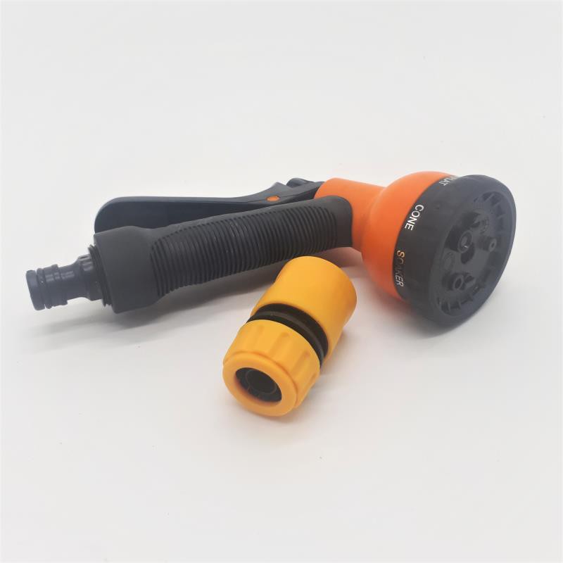 Vòi xịt nước tưới cây, rửa xe VPN-2032, Vòi 8 trong 1 + Nối nhanh 12-18 mm