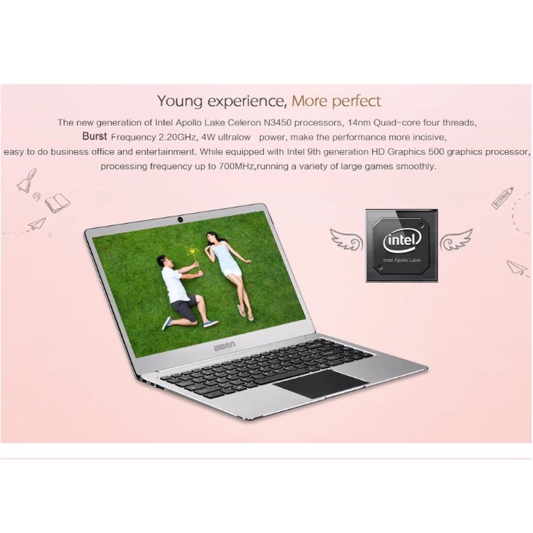 EuroQuality Laptop BBEN Siêu mỏng UltraThin Intel N3450 Ram 4G - 64Gb  | BigBuy360 - bigbuy360.vn
