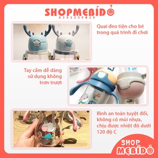Bình Tập Uống Nước Cho Bé Kèm Dây Đeo