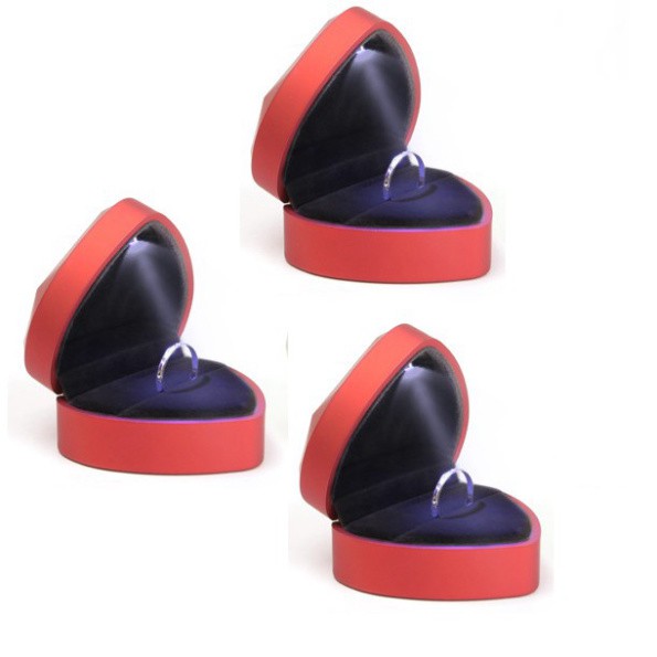 Hộp nhẫn đèn LED trái tim hộp nhẫn cưới hộp trái tim hộp nhẫn cầu hôn cao cấp. CAT | BigBuy360 - bigbuy360.vn