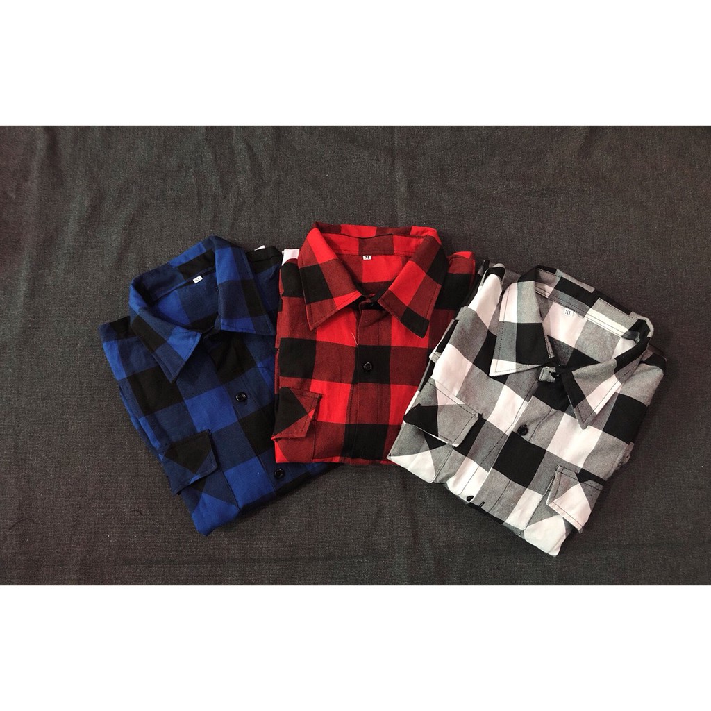 [ MUA 2 GIẢM 30% ] ÁO SƠ MI FLANNEL IN OFF FORM UNISEX