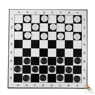 Plastic Checkers/Draughts Folding Chessboard International Chess Set Game Toy