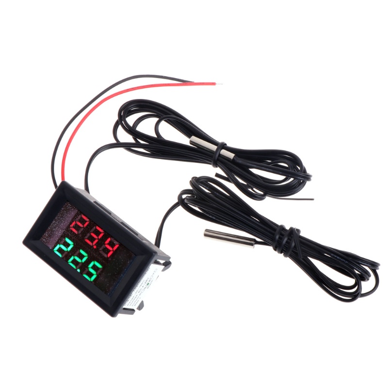 Đồng Hồ Đo Điện Kỹ Thuật Số NTC Màn Hình LED Hiển Thị Kỹ Thuật Số DC 4-28V Nhỏ Gọn Độ Chính Xác Cao
