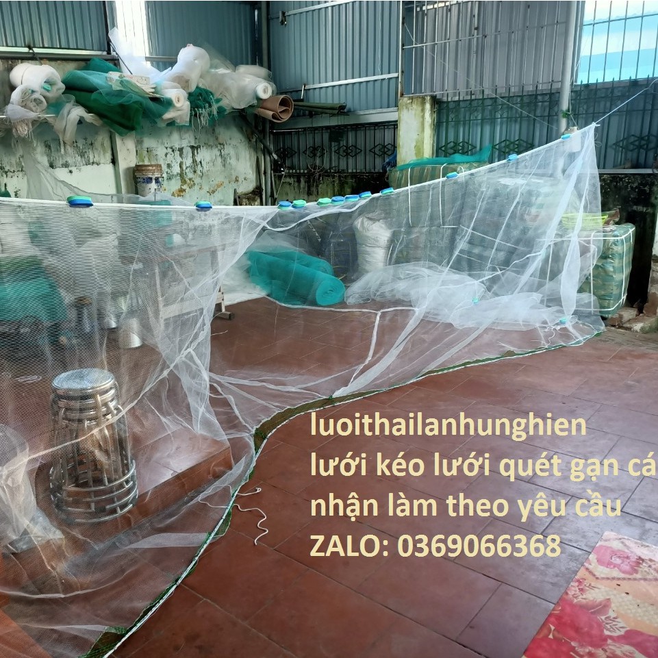 Lưới keo cá, Lưới quét vét cá, cao 2m dài 20m lưới cước thái lan thông số lưới cước  chá thái lan dây dặn bên bỉ